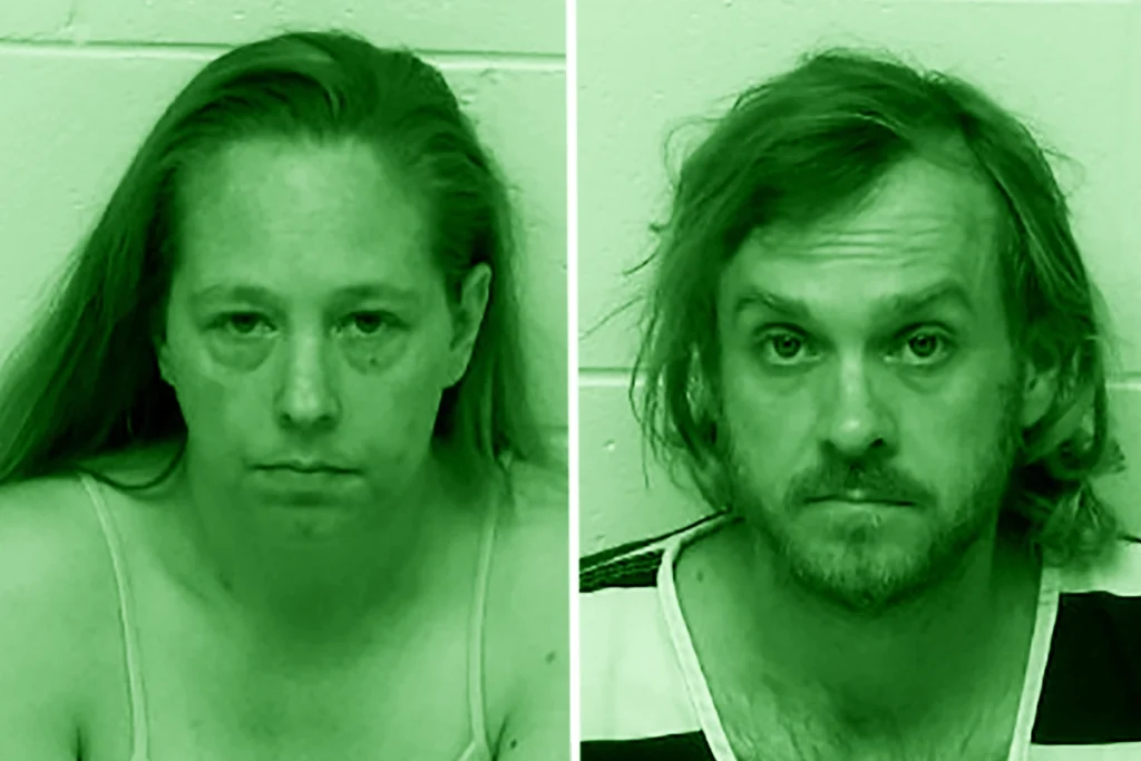 Mugshot di Jessica e Daniel Groves, genitori e responsabili dell'omicidio di Dylan Groves.