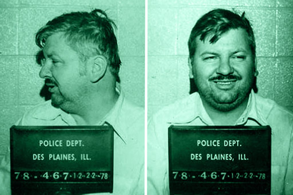 Mugshot del serial killer John Wayne Gacy, protagonista della prima stagione della serie true crime Devil in Disguise di Peacock