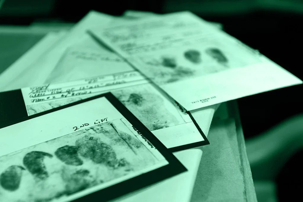 Impronte digitali simbolo dei cold case americani risolti nel 2021