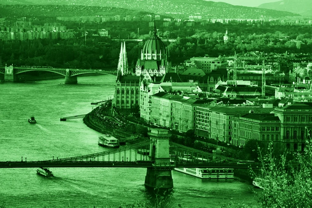 Panoramica di Budapest, tra le città più pericolose dell'Ungheria nel 2025