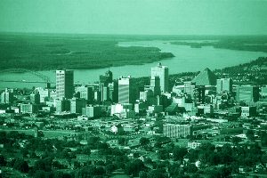 Skyline di Memphis, la prima delle città più pericolose negli USA nella prima metà del 2025.
