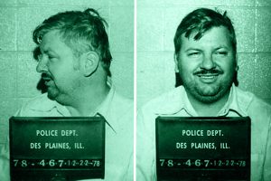 Mugshot del serial killer John Wayne Gacy, protagonista della prima stagione della serie true crime Devil in Disguise di Peacock