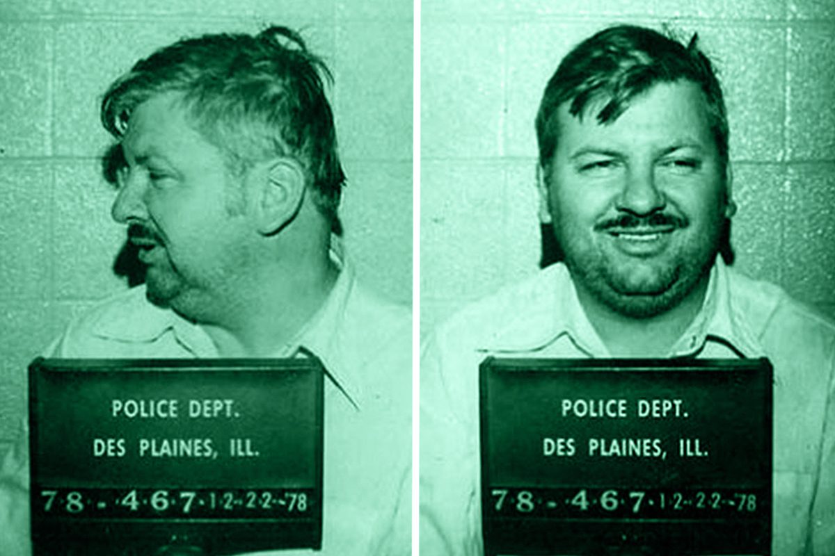 Mugshot del serial killer John Wayne Gacy, protagonista della prima stagione della serie true crime Devil in Disguise di Peacock